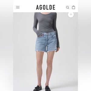 Agolde Parker Long Short in Swapmeet